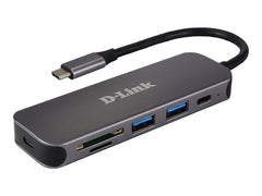 D-LINK 5in1 USB-C Hub with Card Reader