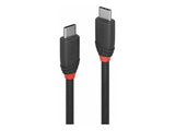 LINDY 1m USB 3.1 Type C Cable 3A Black Line