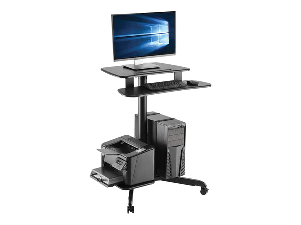 EATON TRIPPLITE Rolling Desk TV/Monitor Cart - Height Adjustable