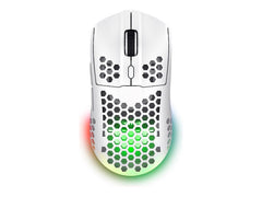 TRUST Souris gaming sans fil HELOX ultra légére - Blanche