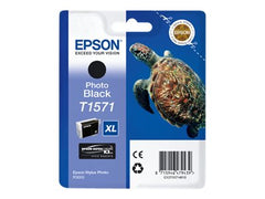 EPSON 5LB T1571 ink cartridge black standard capacity 1-pack blister without alarm