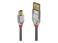 LINDY 1m USB 2.0 Type A/Mini-B Cable Cromo Line 480Mbit/s