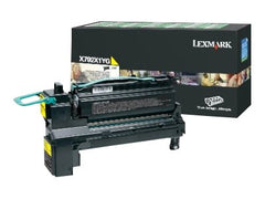 LEXMARK XS796X toner jaune capacité standard 18.000 pages pack de 1 retour Programme