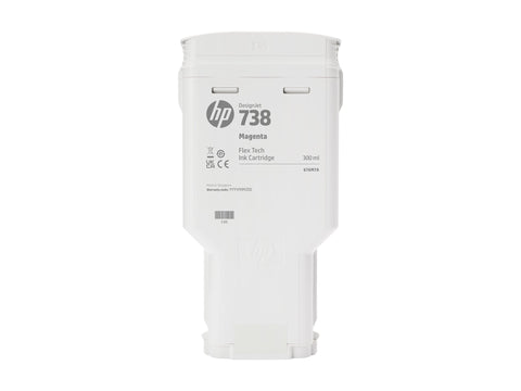 HP 738 300-ml Magenta DesignJet Ink Cartridge