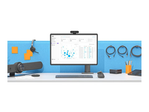 Bundle LOGITECH Tap Controller wired with Cat5e Kit+AIS Intel Core i5-1350P 16GB 250GB+Video conferencing mounting kit