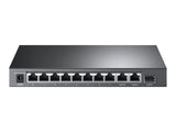 TP-LINK TL-SG1210MP PoE+ Desktop Switch 8x 10/100/1000Mbps + 1x Gbit Combo SFP + 2x Gbit Non-PoE RJ45 123W budget Isolation Priority