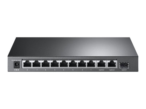 TP-LINK TL-SG1210MP PoE+ Desktop Switch 8x 10/100/1000Mbps + 1x Gbit Combo SFP + 2x Gbit Non-PoE RJ45 123W budget Isolation Priority