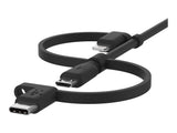 BELKIN Cable USB-A vers USB-C Lightning et MicroUSB
