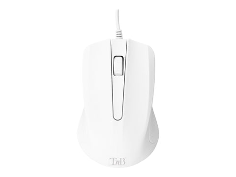TNB SHARK - Wired optical mouse - white