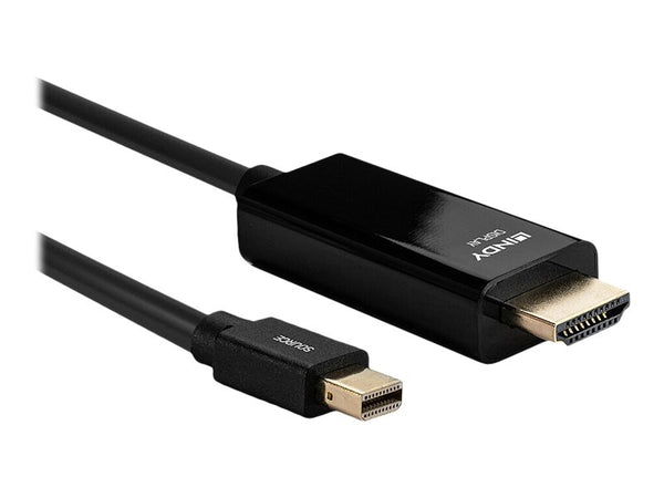 LINDY Câble Mini DisplayPort vers HDMI 4K30 DP:passif 3m