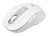 LOGITECH Signature M650 L LEFT Mouse large size left-handed optical 5 buttons wireless Bluetooth 2.4 GHz OFF-WHITE