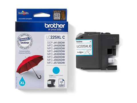 BROTHER LC-225XL cartouche dencre cyan haute capacité 1200 pages pack de 1