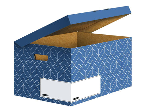 FELLOWES Decor Fliptop Box Urban Blue