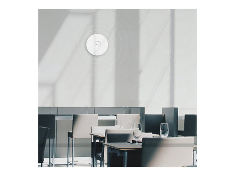 TP-LINK AX3000 Ceiling Mount Dual-Band Wi-Fi 6 Access Point PORT 1x1Gbps RJ45 Port 574Mbps at 2.4GHz + 2402Mbps at 5GHz