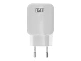 TNB 2.4A Mains 2 USB Charger White